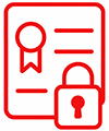 Icono de certificado digital